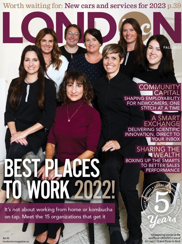 UROSPOT® Voted Best Place to Work in London 2022 UROSPOT®